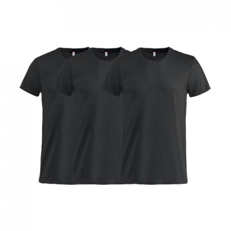 Clique Basic-T 3-pack Svart