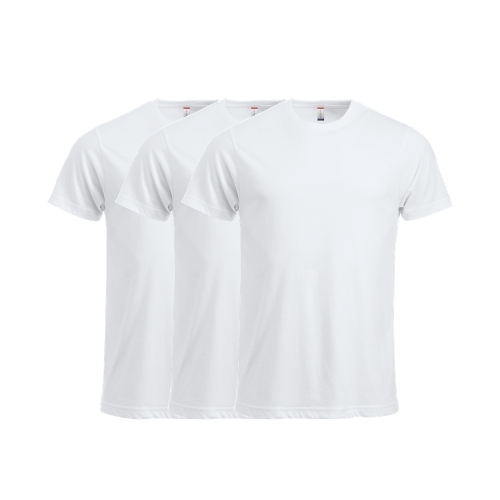 Clique New Classic-T 3-pack Hvit